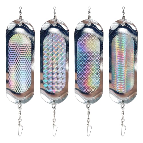 ELEHUA 4.7-Inch Kokanee Dodger Trolling Flashers for Salmon Fishing