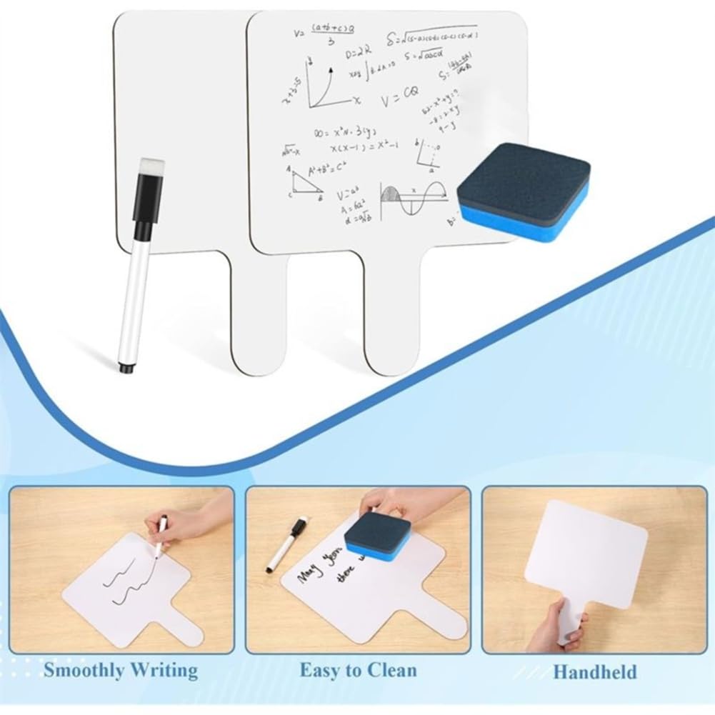 Whiteboards 25x20 cm – 10 Stück, 3 mm Dicke, stabiler