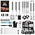 AISITIN 35PCS Grill Accessories BBQ Tools Set, Stainless Steel Grilling Kit with Thermometer, Fork, Tongs and Spatula, Meat Injector, Grill Mat - Gifts for Dad Durable, Stainless Steel Grill Tools