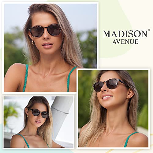 Madison Avenue Round Bifocal Reading Sunglasses For Women Men Spring Hinge,Uv Protection Sun Reader Glasses  thumb #1