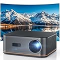 2000 ANSI 4K Decoding Projector with WiFi and Bluetooth, HAPPRUN Movie Home Theater with Auto Focus, 300'' Display for Indoor/Outdoor, Smart Proyector Compatible with Phone/TV Stick/PC/PS5