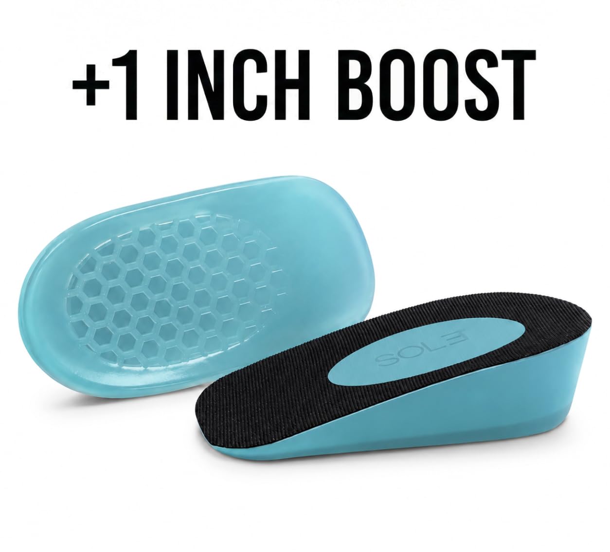 SOL3 Quick Lifts - Plantilla de aumento de altura para zapatos para hombres y mujeres, Estándar, 1 Inch (Men)