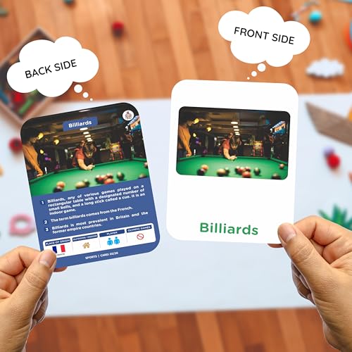 Image of SPARTAN KIDS Sports Flash Cards for Kids | 28 Early Learning Flash Cards Easy & Fun Way of Learning 1 Year to 6 Years Babies