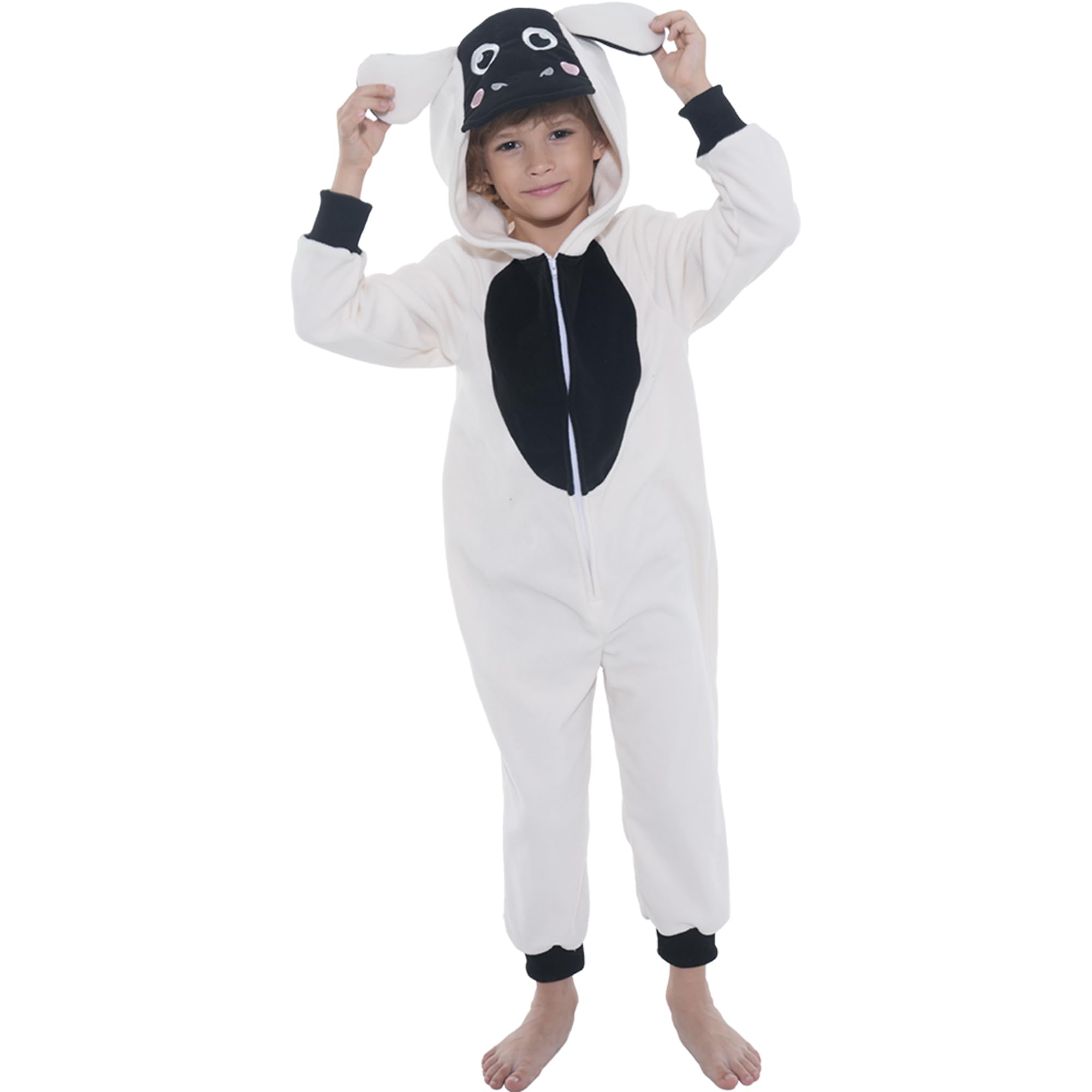 Sincere Party Fleece Xmas Sheep Onesie Costume for Boys and Girls XL(10-12)