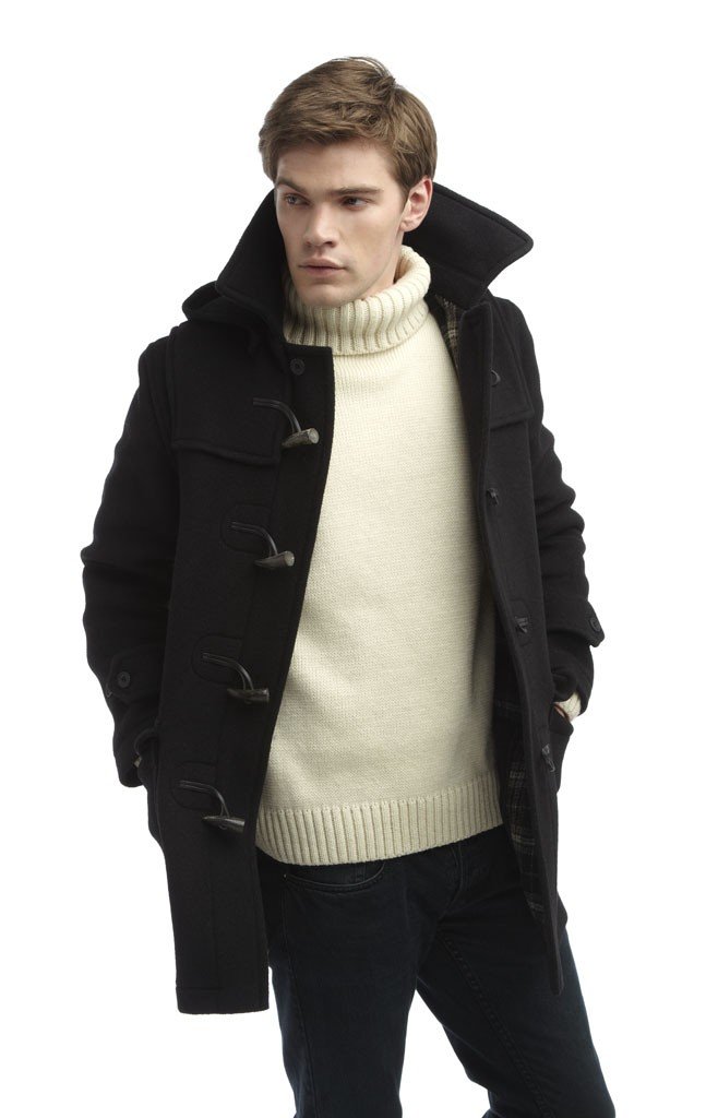 MontgomeryMens London Duffle Coat - Charcoal