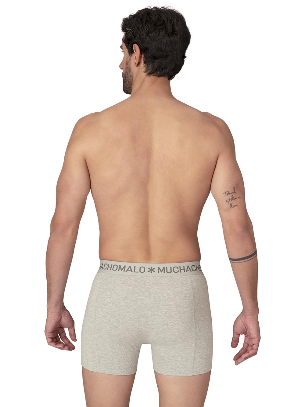 Muchachomalo Calzoncillos para Hombre, Ropa Interior Lisa de Algodón para Hombre, Pack de 6 Unidades, Bóxers Lisos de Corte Clásico con Cintura Elástica