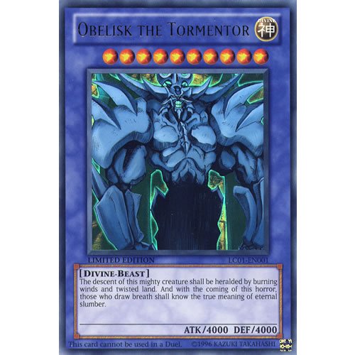 YuGiOh LC01-EN001 Limited Ed Obelisk de Tormentor Ultra Rare Card