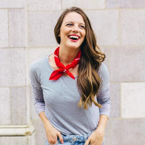 LZKHEH 3er Set Bandanas für Damen und Herren, Nickitücher als Kopftuch oder Halstuch, Unisex Bindetücher als Headwear, Haarschal in Paisley Muster (55 x 55 cm, Rot, Schwarz, Blau)