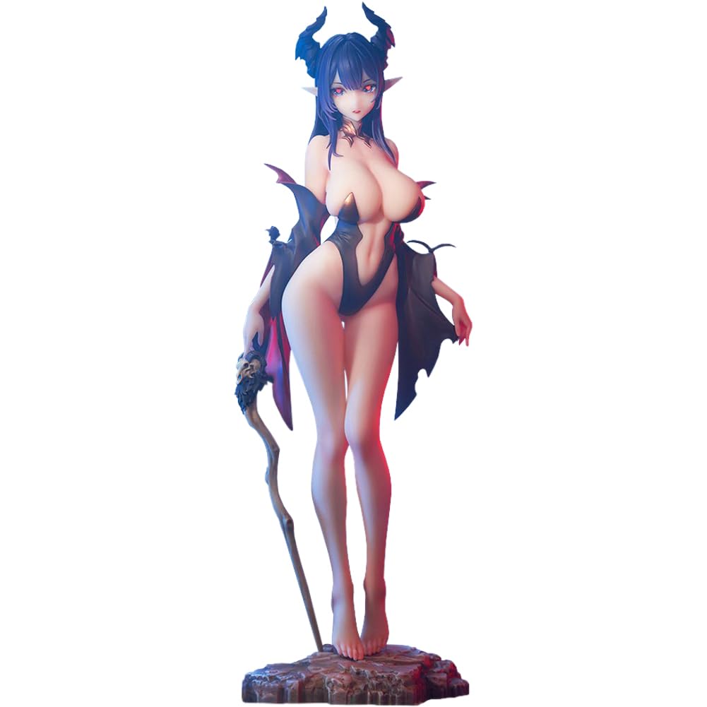 DEXSHUN Anime Illustration Figur The Witch of Desire-Liliana Manga Original Painting Modell Statue mit Austauschbarem Zubehör PVC Desktop Dekoration Weihnachts Sammlerstücke Geschenk 32cm