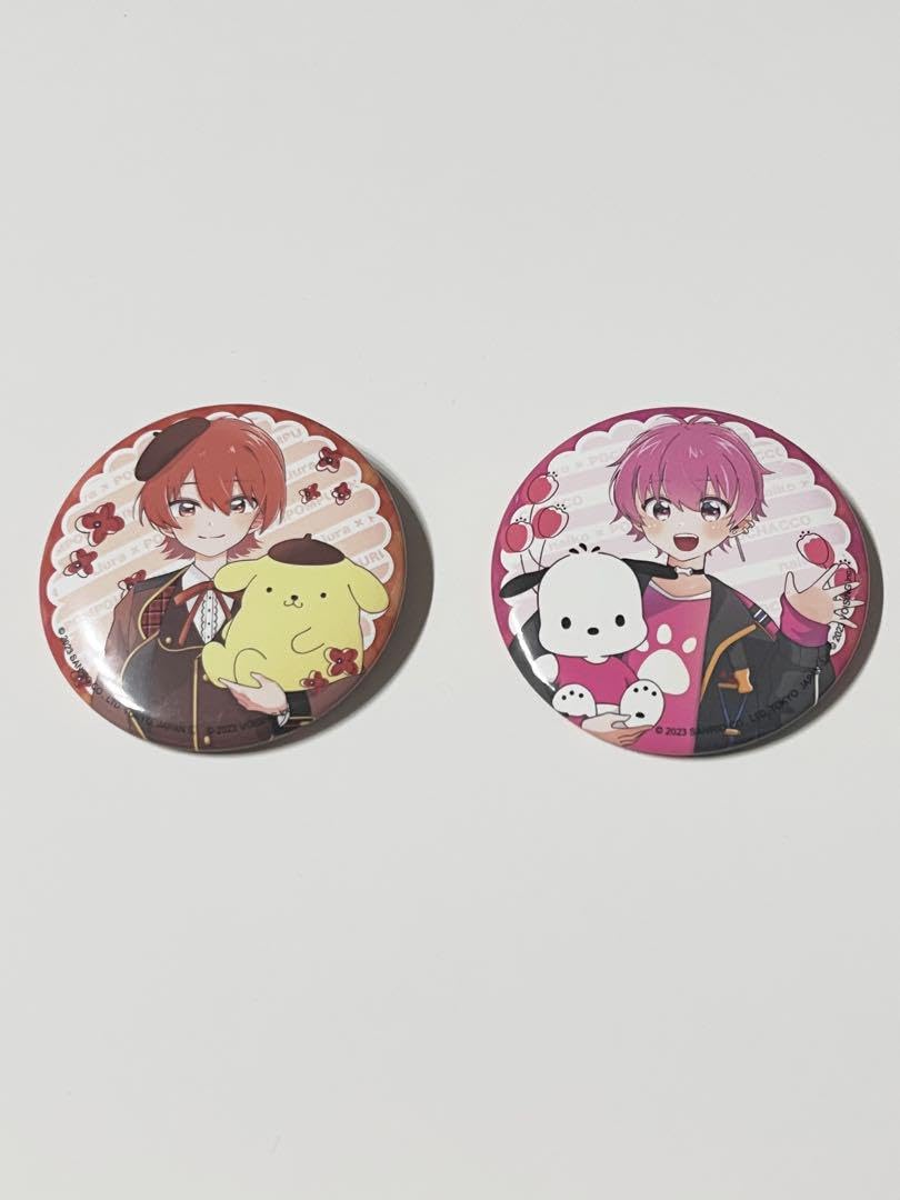Amazon.co.jp: いれいす サン リオコラボ 缶バッジ 赤組 : おもちゃ