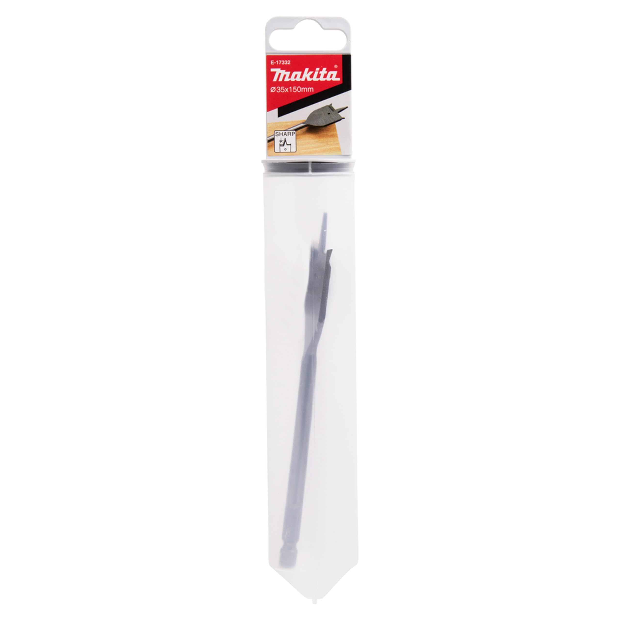 Makita E-17332 Wood Flat Bit 35x150, Black - Image 2