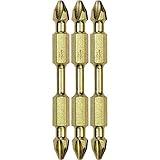 Makita B-39584 Impact Gold Number 2 Phillips Double-Ended Power Bit, 2-1/2-Inch, 3-Pack