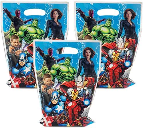 30Pcs Superhero Party Bags,superhero party favors for kids, Superhero Gift Bags Birthday Party Supplies Decorations