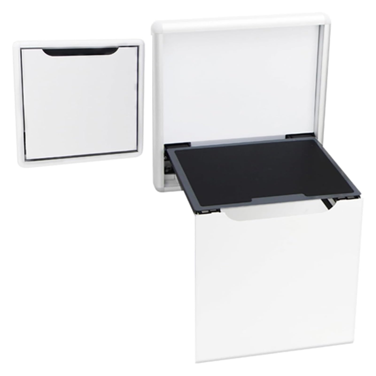 SLDAGe Invisible Shoe Changing Stool Wall Mounted Folding Chair Multifunctional Entryway Chair Folding Shower Seating Space Saving Bearing 150KG,White