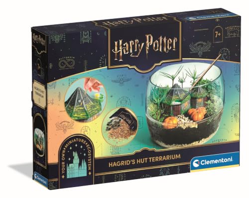 Miniatura 7 de Clementoni - Terrarium Harry Potter - Juego Educativo a Partir de 7 años - Laboratorio de Ciencias, Cabaña de Hagrid - CREA Ecosistema en Miniatura y Aprende de Plantas, 19248