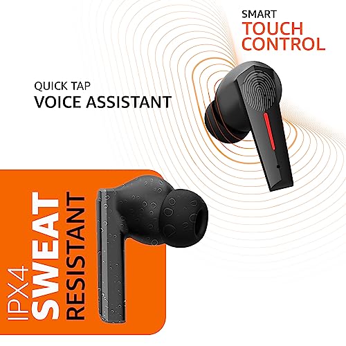 Image of AmazonBasics True Wireless in Ear Earbuds with Mic, BT 5.3, Upto 60 Hrs Playtime, Deep Bass Sound, Fast Charge, Comfort Fit Ergonomic Design, ENC, Battery Indicators