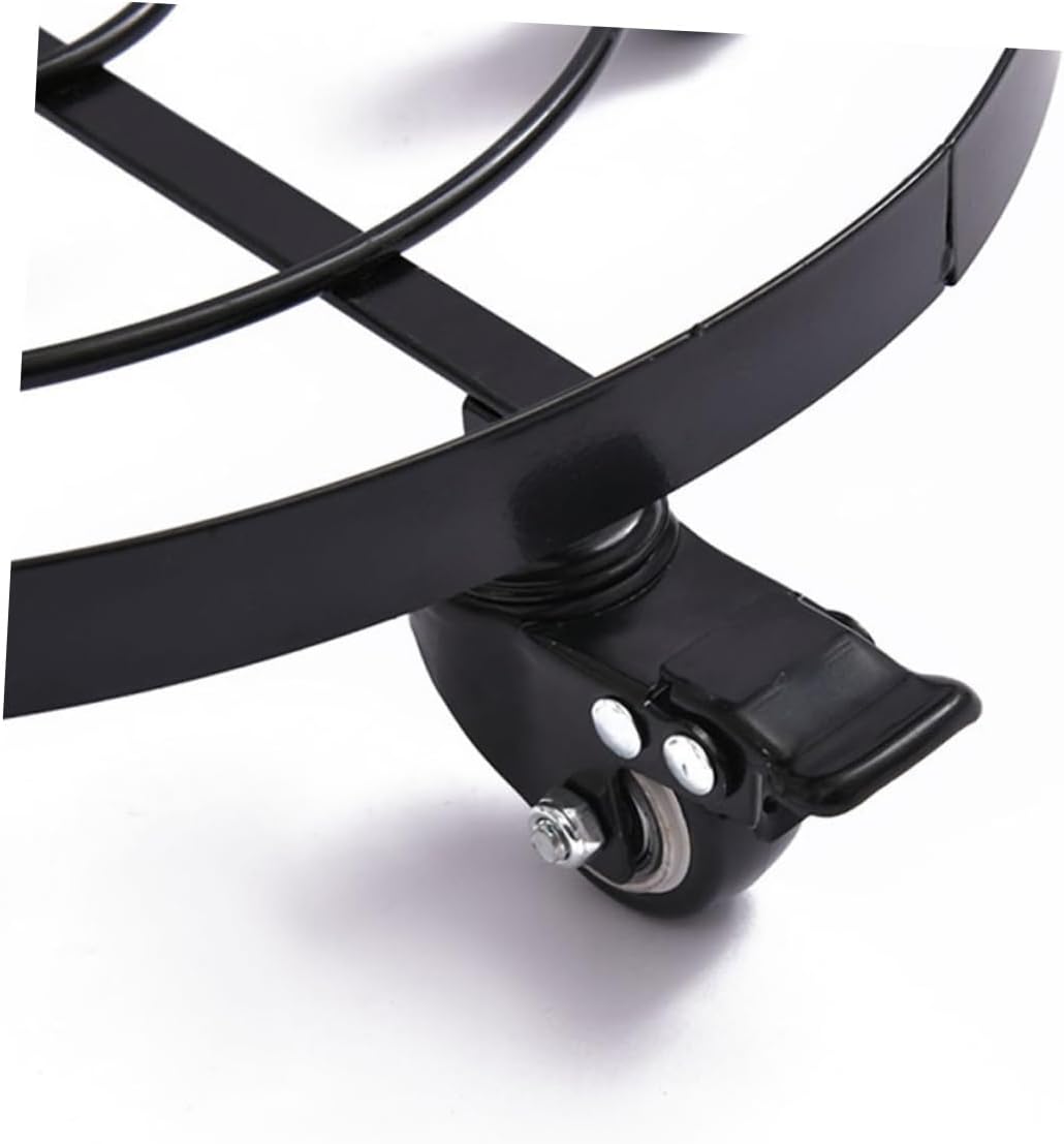 balacoo Rolling Plant Stand with Wheels Metal Base for Indoor Flowerpots Heavy Duty Plant Dolly Easy Assembly Planter Storage Holder Height Sturdy Design