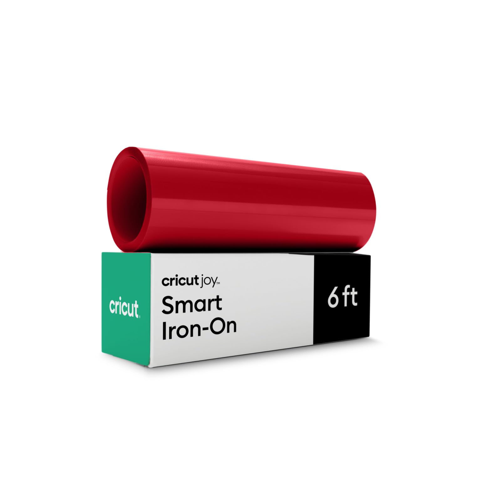 Cricut Joy Smart HTV Heat Transfer Vinyl | Red | 1.8 m | HTV Heat Transfer Roll | Iron-On Vinyl for Fabric & T-Shirts | Compatible with All Cutting Machines