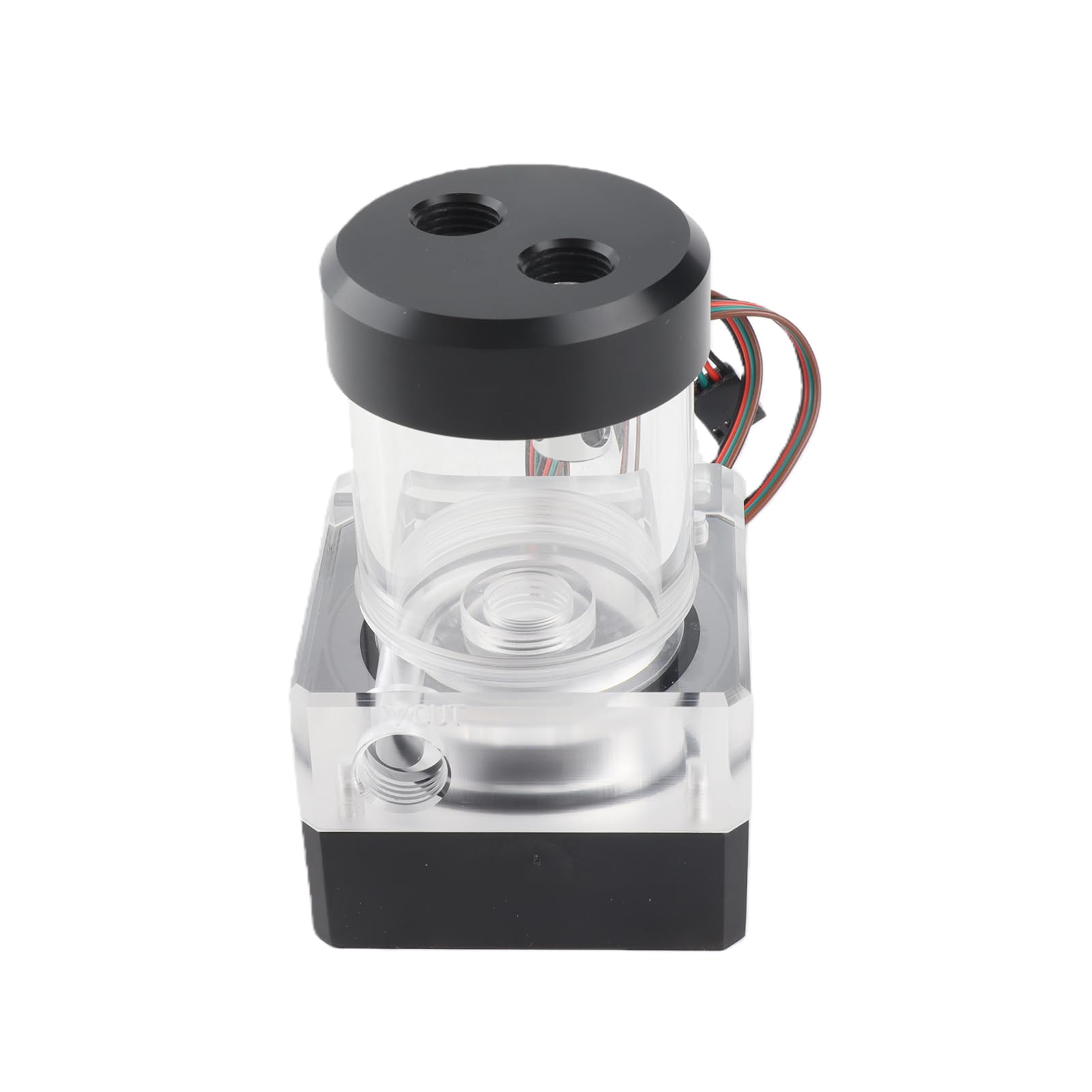 Bewinner Serbatoio Pompa Acqua Raffreddamento 550 L/h 10 W 12 V, Testa Pompa da 3,5 M Filettatura G1/4 Serbatoio Acqua Computer per di Raffreddamento a Liquido CPU, PC con Protezione IP54