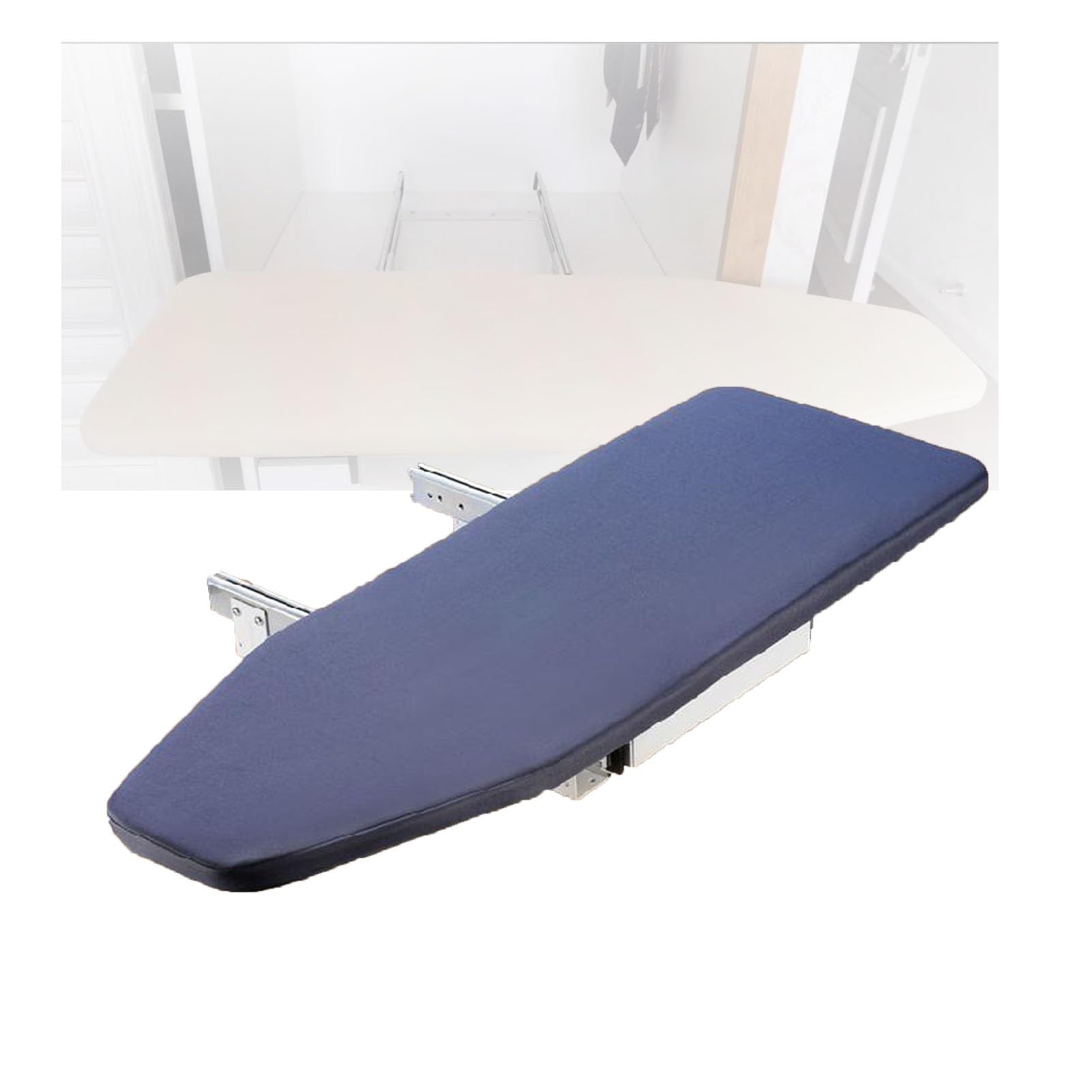 Generisch Dieses ausziehbare Bügelbrett, das um 180° drehbar ist, ist EIN kompaktes Bügelbrett zur Platzersparnis und eignet Sich für Kleiderschrank, Garderobe, Wohnung und Haus (Farbe 1).