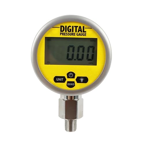Medidor de presión hidráulica digital 16M 16MPa200Bar2400Psi con conector NPT de 14 pulgadas