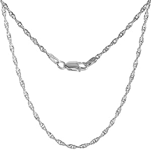 Amazon.com: Sterling Silver Puffy Crescent Moon Necklace for