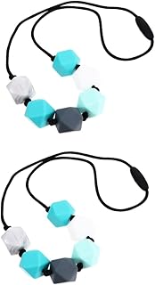 Toyvian 2 Peças Colar De Mordedor De Bebê Brinquedos Infantis Colar De Criança Brinquedos Para Bebês Crianças Colar Mordedor Infantil Brinquedos De Bebê Brinquedos Para Crianças