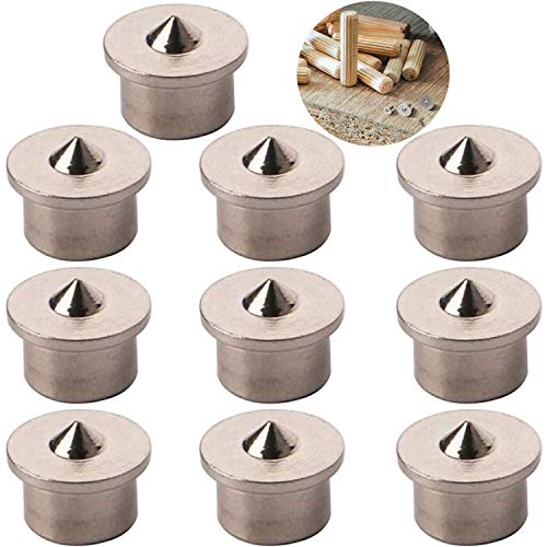 CESFONJER 10 piezas Herramienta de alineación de la espiga de, centros de clavijas de madera, 8 mm