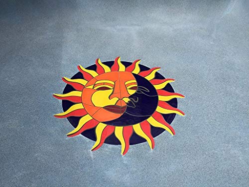 Sun & Moon Medallion Ceramic Pool Mosaic (48