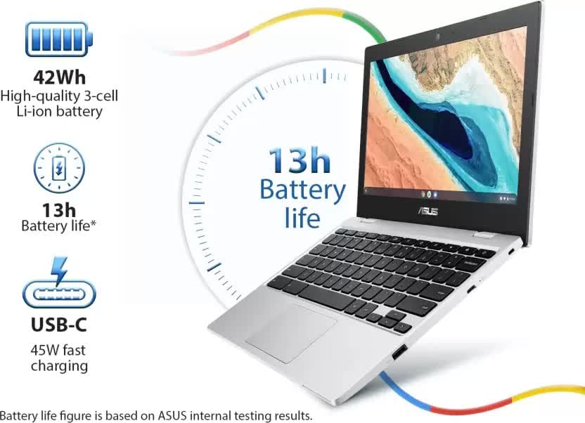 Asus Chromebook Celeron Dual Intel Core - (4 Gb/64 Gb Emmc Storage