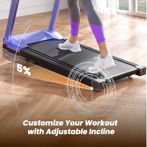 Image of Treadmills for Home, 4-in-1 Foldable Treadmill with Incline, 300 LBS Capacity Running Treadmills for Home Small Spaces with Handles