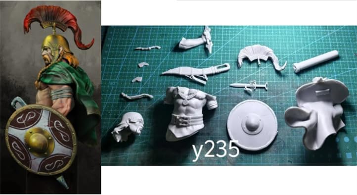 200mm 古代ローマの戦士 胸像 レジンモデルキット 未塗装・未組み立て 兵士 レジンモデルキット //k6b4L1