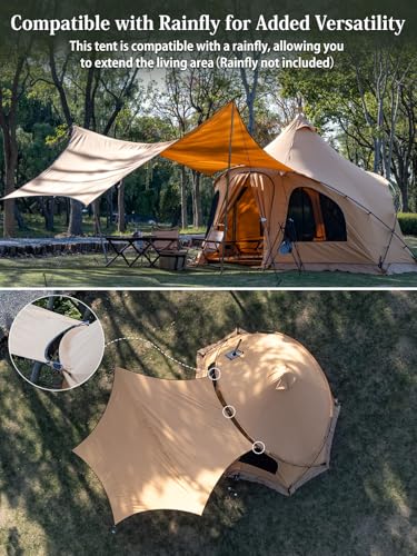 Carpa Bell Canvas con Estufa para 4 Personas miniatura 4