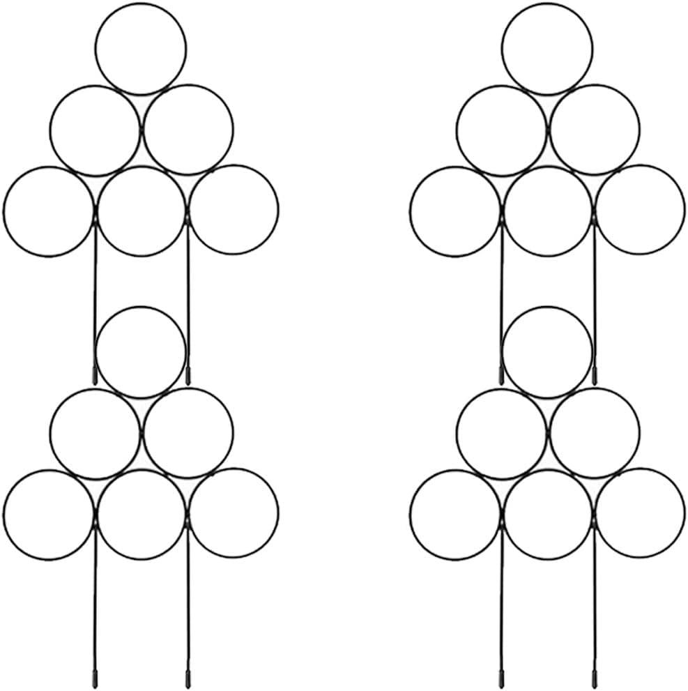 Yardwe Plant Climbing Frame - Metal Trellis for Climbing Plants, 15.75 Inch Garden Support for Potted Vines Indoor and Outdoor Use