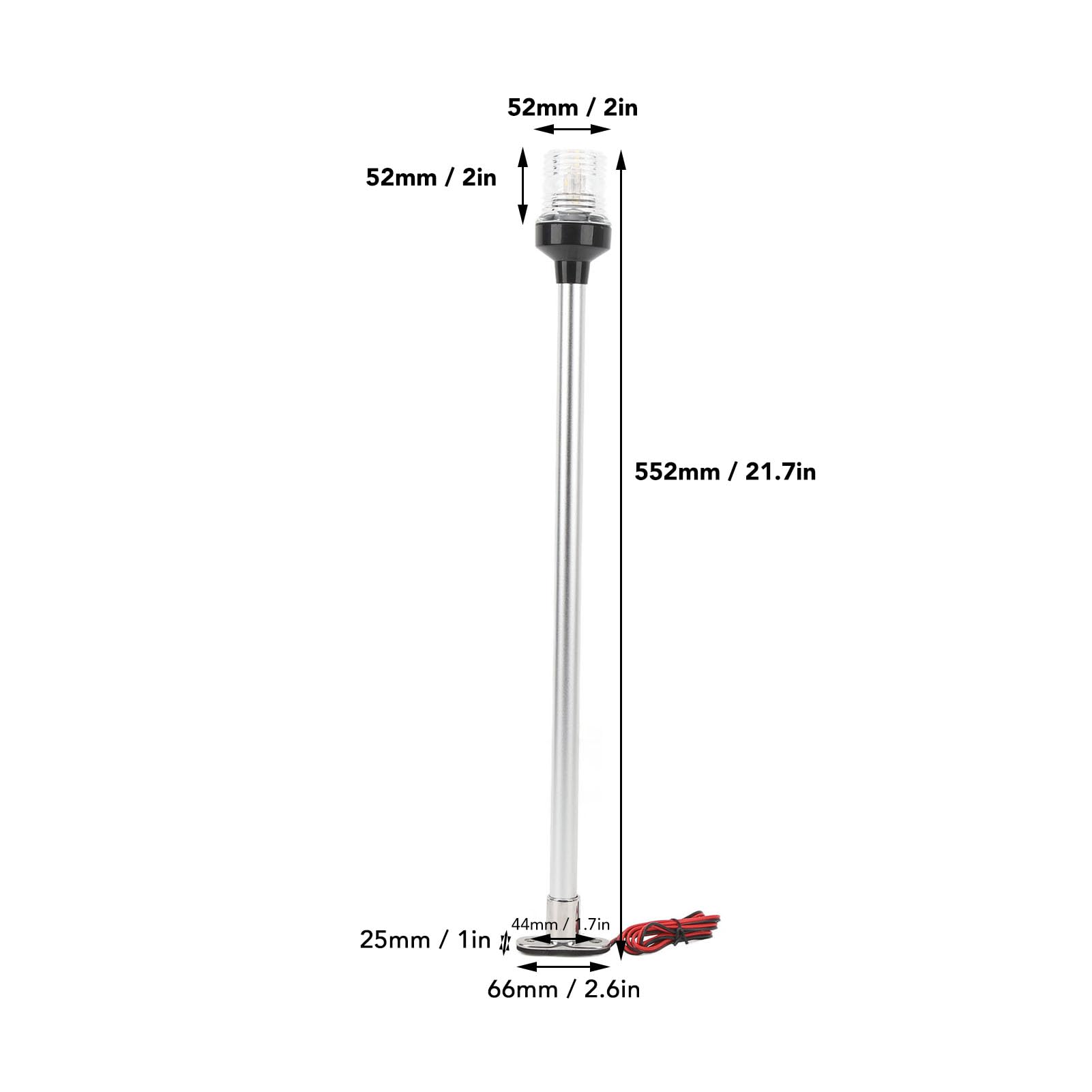 RVS Navigatieverlichting: Boot Navigatieverlichting RVS 316 tot 12 meter