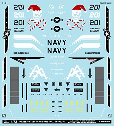 Amazon.co.jp: A – 72051 asita Decals, American Navy F 14b Tomcat