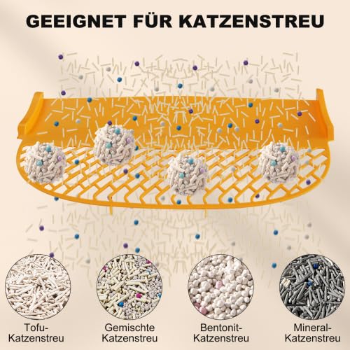 Automatyczna kuweta dla kotów, samoczyszcząca, sterowana aplikacją, dla wielu kotów, 65 l, z czujnikiem podczerwieni i konstrukcją bezpieczeństwa, biała, 48 x 52 x 50,5 cm