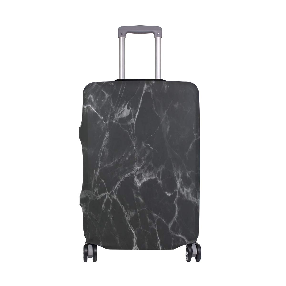 Black Marble Suitcase Luggage Cover Protector for Travel Kids Men Women fit 22-24IN