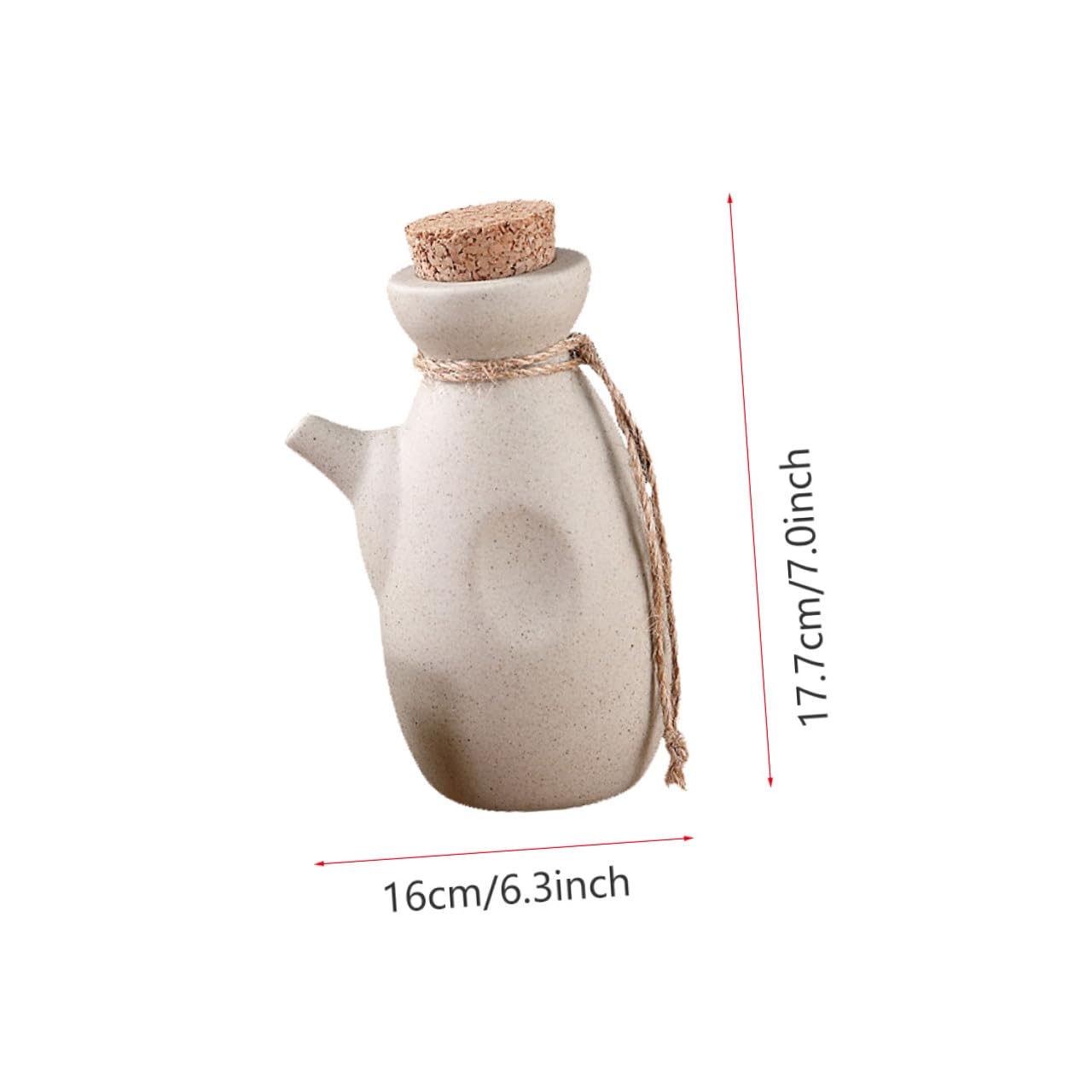 Ciieeo Set di Sakè in Ceramica Stile Giapponese 1 Brocca da 300ml e 4 Tazze da 50ml Superficie Liscia Multifunzionale per Casa e Hotel