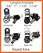 Admiral Locks Tubular Cam Lock, Keyed Alike Removable Key RV Compartment Storage Lock Cabinet Locks (Chrome Pack of 2, 17mm)