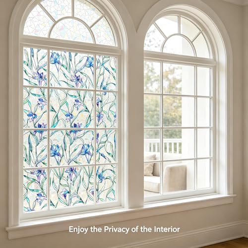 Película de privacidad para ventana Rainbow, vinilo azul 44x200 cm miniatura 4