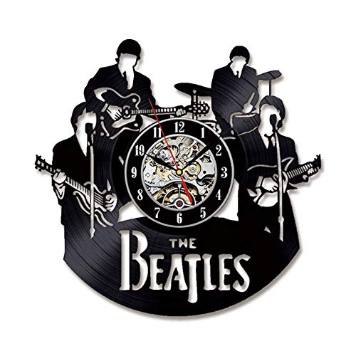 Horloge vinyle murale Beetle contre les murs vides : déco rétro 30cm - 3