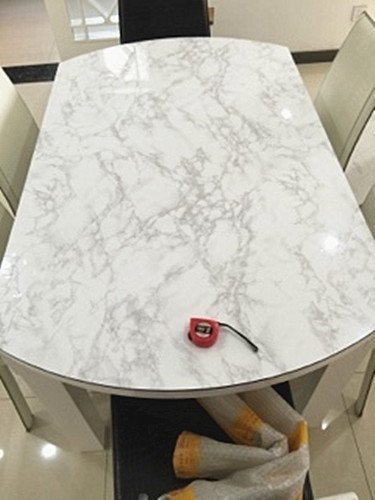 Grey Granite Look Marble Effect Paper Film Vinyl Self Adhesive Peel-Stick Counter Top 24''x118'' - Thumbnail 5