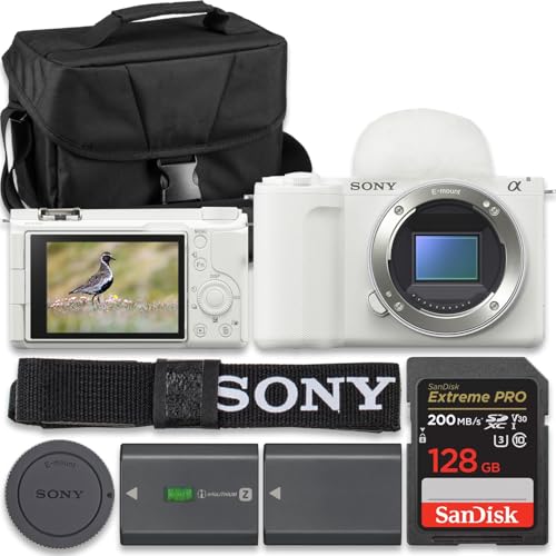 Image of Sony Alpha ZVE10 II - APS-C Interchangeable Lens Mirrorless Content Creators' Camera - White - Body Only (Value Bundle)