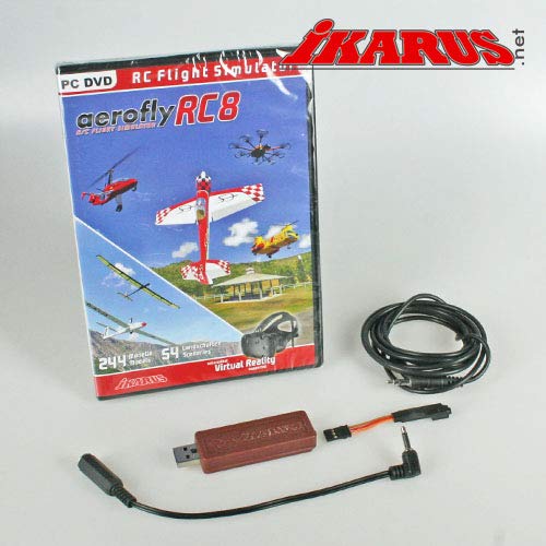 Preisvergleich Produktbild aeroflyRC8 auf DVD für Win mit Interface für Spektrum