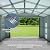 13x20 FT Heavy Duty Metal Carport-Anti-Snow Reinforced Frame & Galvanized Steel Roof,Enclosed Carport,All-Weather Vehicle Shelter for Cars,Trucks,RV (13x20FT+Dark Gray+Metal)