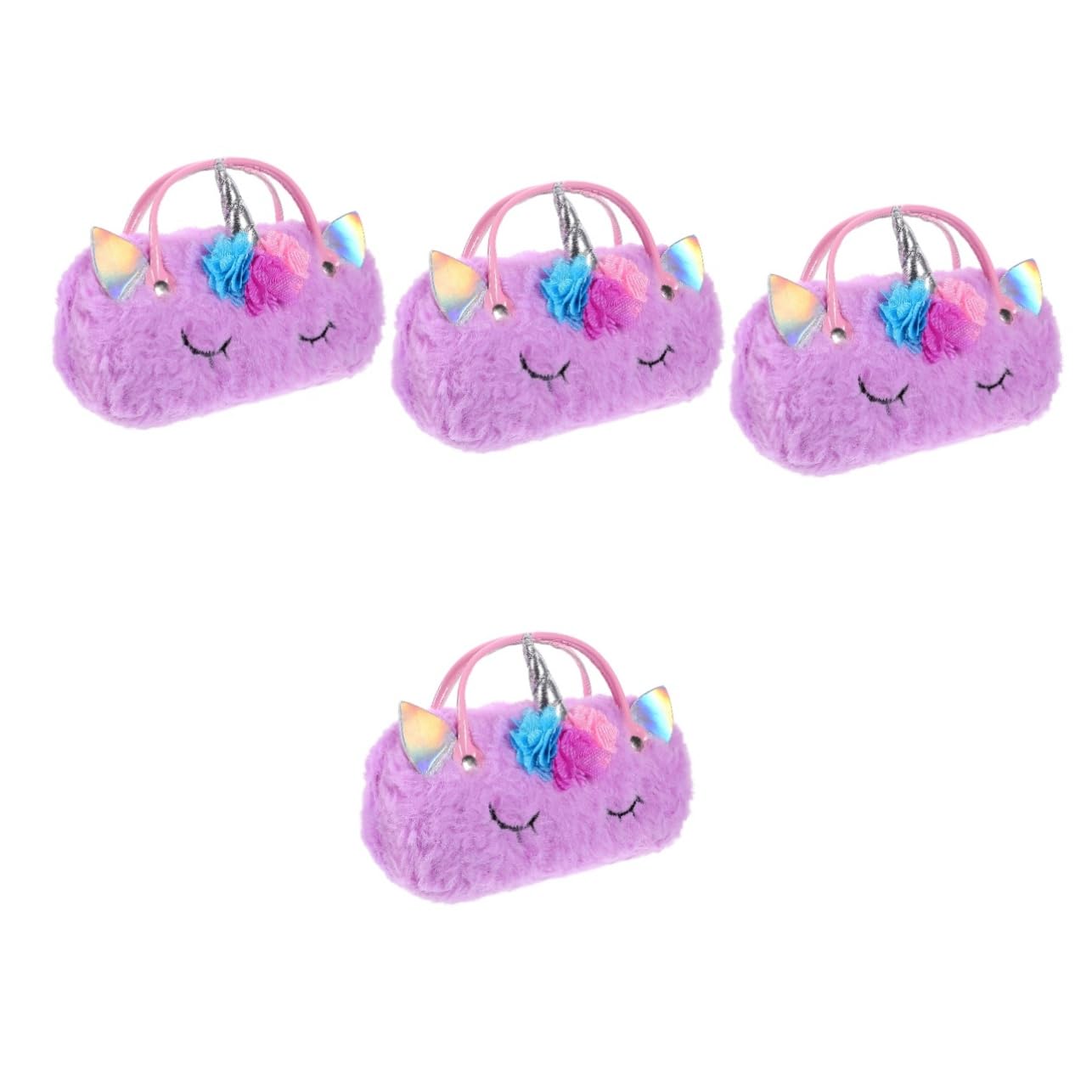 4stücke Süßes Einhorn Brillenetui Mit Handgriff Tragbares Brillenetui Für Sonnenbrillen Und Lesebrillen Und Druckbeständig Für Unterwegs