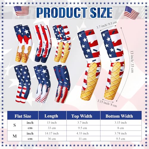 Image of Shyyween 6 Pair Arm Sleeve for Youth Kid Boy | Compression Baseball Drip Arm Sleeve, Cooling Arm Sleeve for Softball Football Basketball, UV Protection, Youth Sports Gift