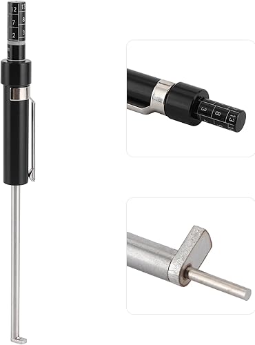 Miniatura 7 de Herramienta de medición de pastillas de freno, probador de medidor de freno de vehículo, herramienta de medición de espesor, medición de