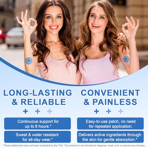 NAD Patches für Frauen & Männer, NAD+ Patch für Energie & gesundes Altern, NAD Plus Advanced Total Recovery Patches, 60 Tage Vorrat